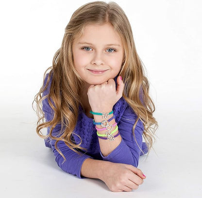 Creativity for Kids Friends Forever Bracelet Craft Kit - Create DIY 6 Friendship Charm Bracelets - Complete Kids Jewelry Kit