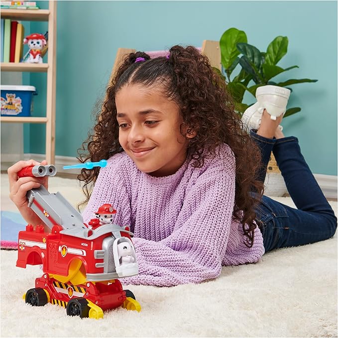 Paw Patrol, Marshall Rise and Rescue Transforming Toy Car with Action Figures and Accessories, Kids Toys for Ages 3 and up