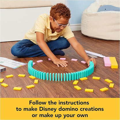 Spin Master Games Disney 100th Anniversary H5 Domino Creations 200 Dominoes & Accessories Domino Artist Lily Hevesh, Disney Gifts Dominoes Set for Adults & Kids Ages 5+