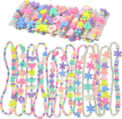 JOYIN 12 Pack Prefilled Easter Eggs with Jewelry Toys, Different Designs of Necklaces and Bracelets Girls Jewelry Set for Kids Easter Party Favor, Basket Stuffer, Classroom Exchange and Prize Supplies