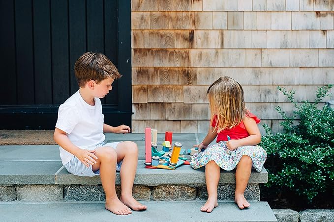 14 Piece Tegu Magnetic Wooden Block Set, Sunset