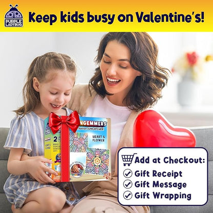 PURPLE LADYBUG Sungemmers Window Art Suncatcher Kits - Valentines Day Gifts for Kids, Easter Basket Stuffers, Crafts for Kids Ages 4-12, Fun Toys for Girls & Boys Ages 6 & Up
