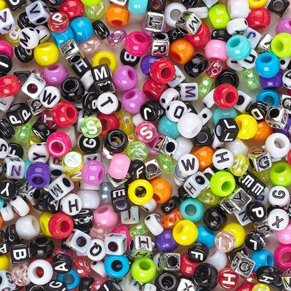 Fashion Angels Alphabet Bead Kit, 500+ Colorful Charms and Beads With Small Bead Organizer - Preppy Bracelet Making Kit for Teen Girls, Recommended for Ages 8 And Up