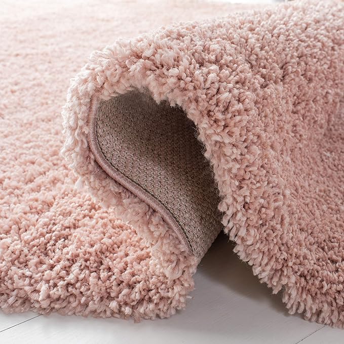 SAFAVIEH Royal Shag Collection Runner Rug - 2'2" x 8', Plum, Non-Shedding & Easy Care, 2-inch Thick Ideal for High Traffic Areas in Living Room, Bedroom (RYG115U)