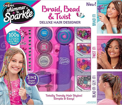 Cra-Z-Art Shimmer ‘n Sparkle Braid Bead and Twist Deluxe Hair Designer
