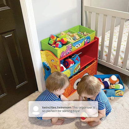 Sesame Street 6 Bin Design and Store Toy Organizer by Delta Children