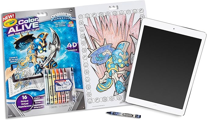 Crayola Color Alive Action Coloring Pages - Skylanders