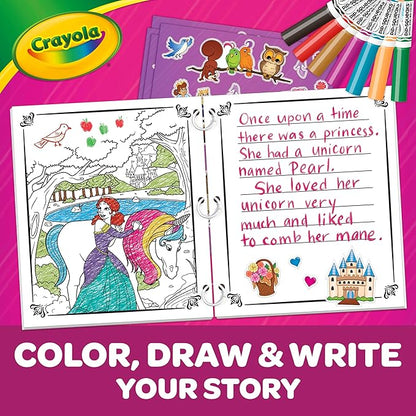 Crayola Book Making Kit for Kids, Create Your Own Fairytale Storybook, DIY Kits, Gift for Girls & Boys, Ages 6, 7, 8, 9