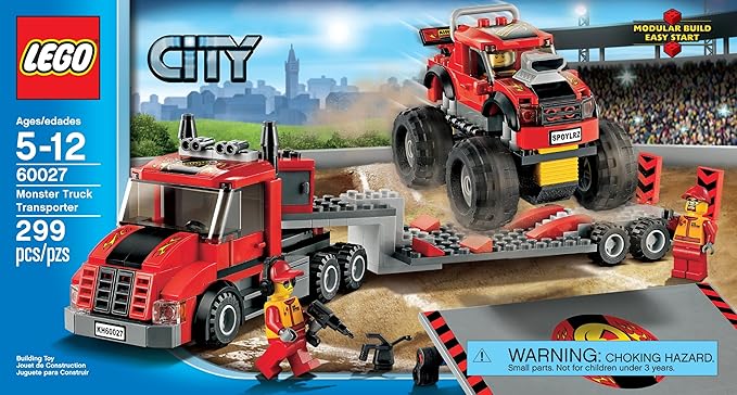 LEGO City 60027 Monster Truck Transporter Toy Building Set