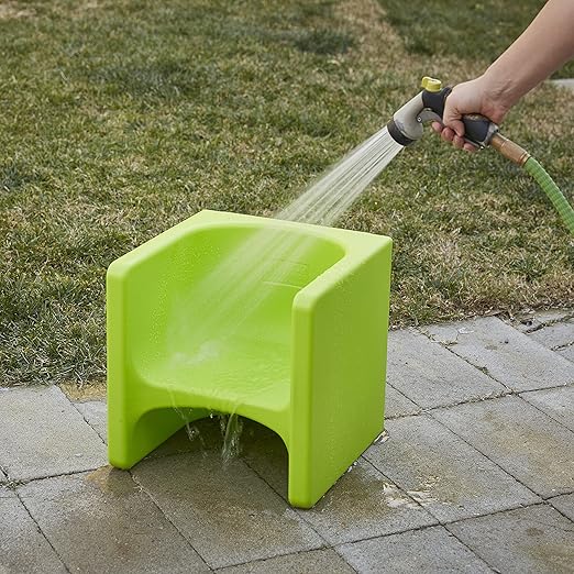 ECR4Kids Tri-Me 3-In-1 Cube Chair, Kids Furniture, Lime Green