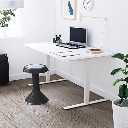 ECR4Kids ACE Active Core Engagement Wobble Stool, 18-Inch Seat Height, Flexible Seating, Black