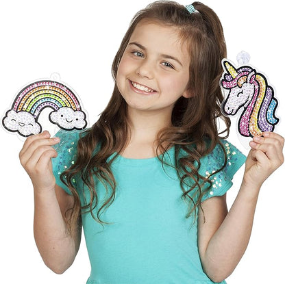 Creativity for Kids Big Gem Diamond Painting Kits: Magical Stickers and Suncatcher DIY Kit - Diamond Art for Kids, Unicorn Gifts for Girls Ages 6-8+