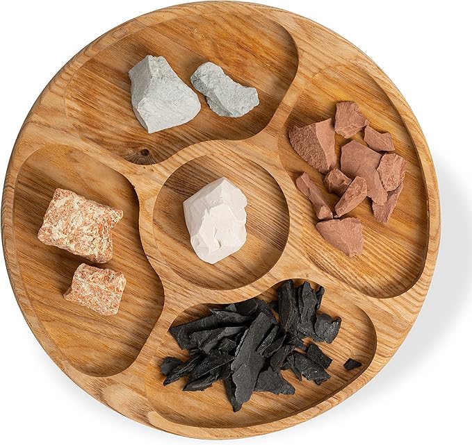 HITT Edible Clay Chunks Set – 5 sorts of Clay for Eating 8.8 oz (250 gr) Zero Additives ASMR Food for Pica Cravings, Handpicked Edible Dirt