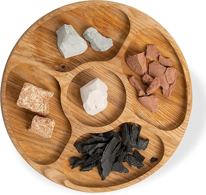 HITT Edible Clay Chunks Set – 5 sorts of Clay for Eating 8.8 oz (250 gr) Zero Additives ASMR Food for Pica Cravings, Handpicked Edible Dirt