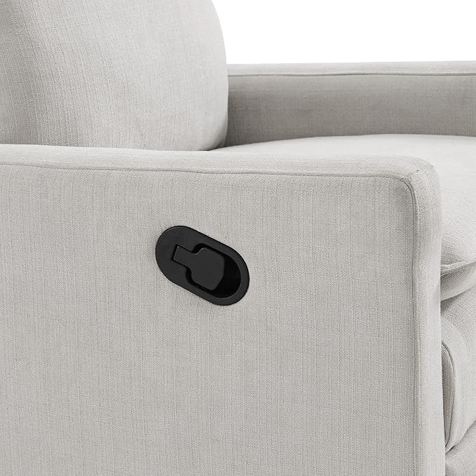 Oxford Baby Uptown Upholstered Swivel Glider & Recliner Nursery Chair, Sand