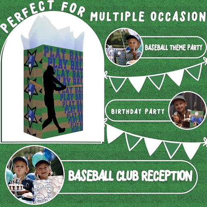 24 Baseball Party Favor Bags Baseball Goodie Bags Baseball Party Favors for Kids Baseball Birthday Party Supplies