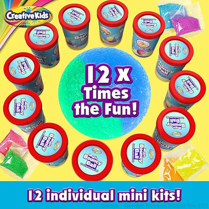 Creative Kids Make Your Own Bouncy Ball Kit - 12 Individual Packs - DIY Science Party Favors & Goody Bag Stuffers - Bulk Craft Bouncy Ball Making Kit - Ideal Valentines Gifts for Classroom