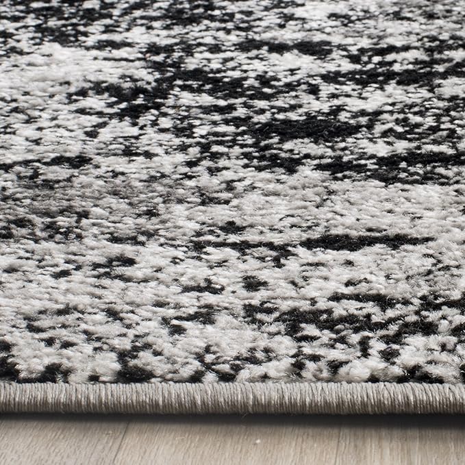 SAFAVIEH Adirondack Collection Runner Rug - 2'6" x 20', Silver & Multi, Modern Abstract Design, Non-Shedding & Easy Care, Ideal for High Traffic Areas in Living Room, Bedroom (ADR112G)