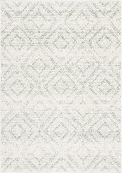 SAFAVIEH Adirondack Collection Accent Rug - 3' x 5', Ivory & Green, Modern Distressed Design, Non-Shedding & Easy Care, Ideal for High Traffic Areas in Entryway, Living Room, Bedroom (ADR131X)