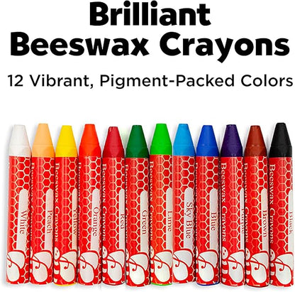Faber-Castell Beeswax Crayons School Pack, 240 Jumbo Crayons - Art Tools for Education and Classroom,Black