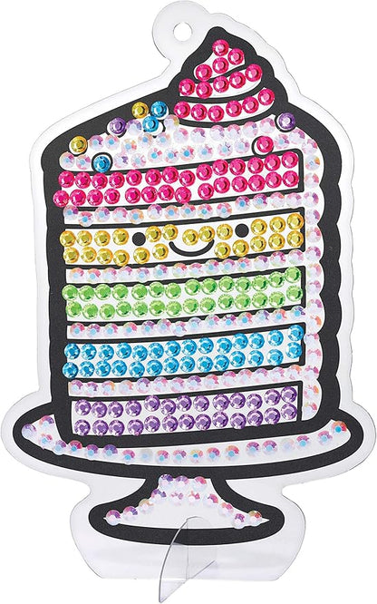 Creativity for Kids Big Gem Diamond Painting Kit: Sweets Stickers and Suncatchers - Diamond Art for Kids, DIY Stickers and Suncatcher Kit for Girls Ages 6-8+