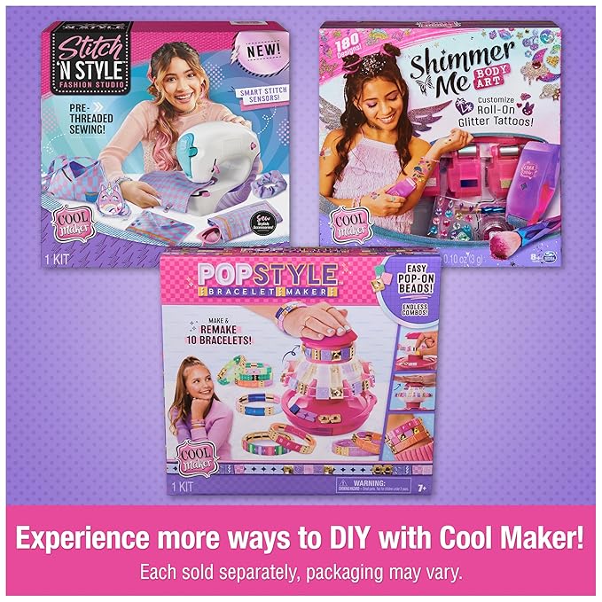 Cool Maker, GO GLAM Nail Kit Refill with Unicorn & Mermaid Designs, Style 80 Nails, Arts and Crafts Kids Toys for Girls Ages 7 and up