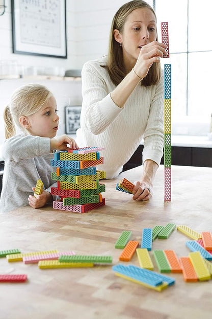Tegu 120 Piece Perfect Blocks Building Set, Rainbow (Amazon Exclusive)
