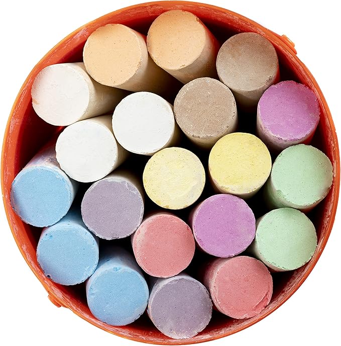 Continuum Games Mega Sidewalk Chalk Set, Indoor and Outdoor Art