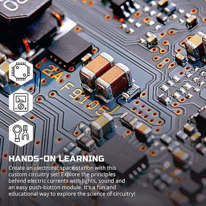 Discovery #MINDBLOWN Particle Analyzer Circuitry Set, Build-it-Yourself Engineering Toy Kit, Explore The Science of Motion, Great Gift for Kids, 9-Piece, Ages 8+