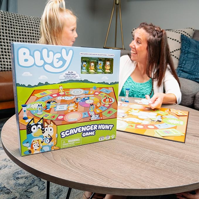 Bluey Scavenger Hunt Game. A Fun Board Game Full of Fun Activities to Perform, Things to Find and Questions About to Answer