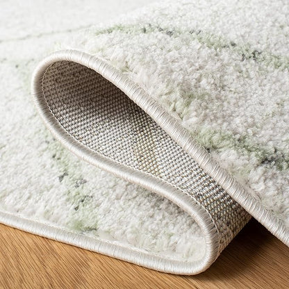 SAFAVIEH Adirondack Collection Accent Rug - 3' x 5', Ivory & Sage, Modern Geometric Design, Non-Shedding & Easy Care, Ideal for High Traffic Areas in Entryway, Living Room, Bedroom (ADR241W)