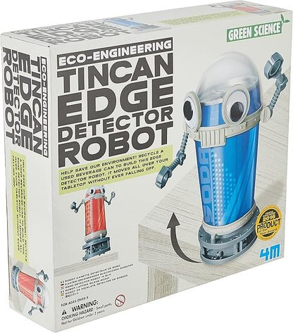 4M Tin Can Edge Detector Robot - DIY Science Construction Stem Toy For Kids & Teens
