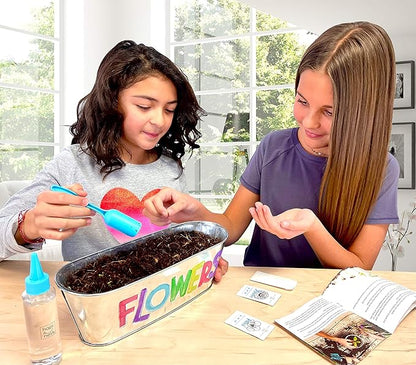 Hapinest Flower Garden Growing Kit Kids Gardening Crafts Gifts for Girls and Boys Ages 6 7 8 9 10 11 12 Years Old and Up