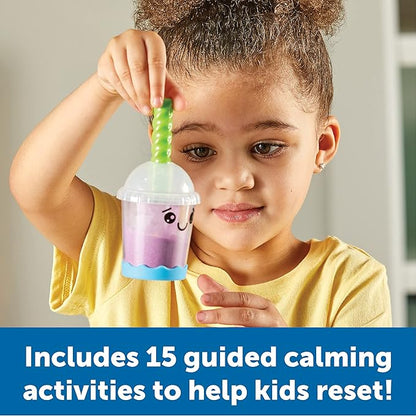 Learning Resources Bubble Tea Break! Sensory Fidget Activity Set, Sensory Toys For Toddlers, Social Emotional Learning, Easter Basket Stuffers For Kids, Ages 3+,19 Pieces