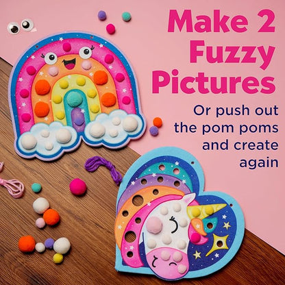Creativity for Kids Pom Pom Pictures: Magical - Rainbow and Unicorn - Preschool and Toddler Crafts, Gifts for Ages 3+