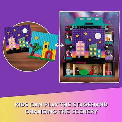 LEGO Friends Andrea's Theater School Playset, 41714 Creative Pretend Play Theater Toy, Gift Idea for Kids Girls Boys 8+ Years Old, Theater with Curtains, Lighting, Props and 4 Friends Toy Figures