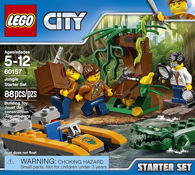 LEGO City Jungle Explorers Jungle Starter Set 60157 Building Kit (88 Piece)