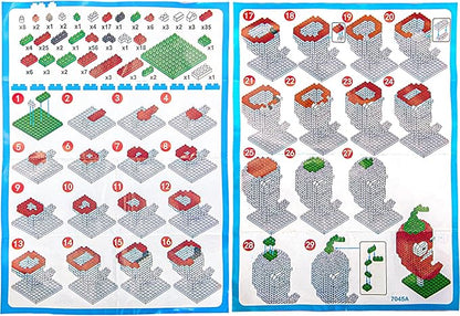 Plants vs. Zombies Building Blocks 2090 PCS Contain Flag &Football Zombie/Melon-pult/Jalapeno/Cherry Bomb/Cactus Assembly Model Toys Set for Girls Boys Brithday, Christmas