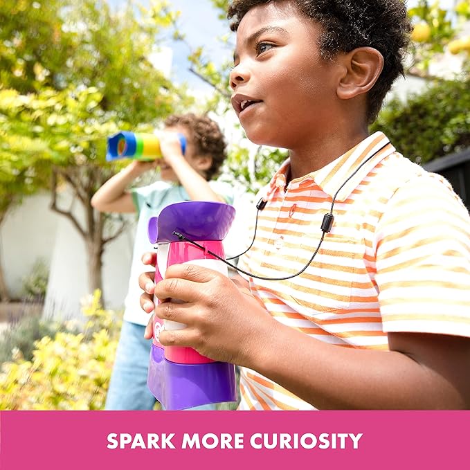 Educational Insights GeoSafari Jr. Kidnoculars Pink Binoculars For Toddlers & Kids, Gift for Toddlers Ages 3+