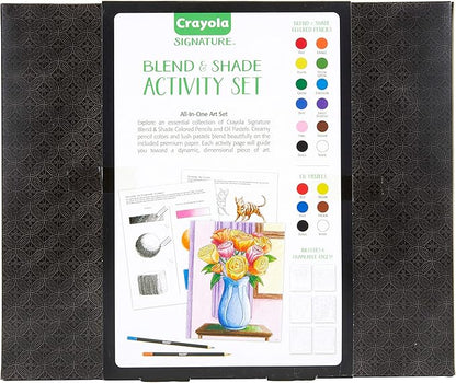 Crayola Blend & Shade Activity Set, Adult Coloring Art Set, 40Piece, Gift