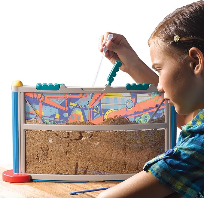 Educational Insights GeoSafari Ant Factory, Observe Live Ants (voucher included to order free ants) in Habitat, STEM Learning, Ages 5+