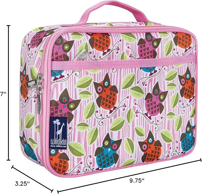 Wildkin Lunch Box Girls, One Size, Owls