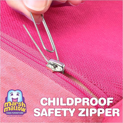 MARSHMALLOW Furniture, Minnie Mouse 3-in-1 Slumber Sofa Baby Lounger, Convertible Kids Couch, Sofa Bed & Foam Toddler Nap Mat with Attached Blanket