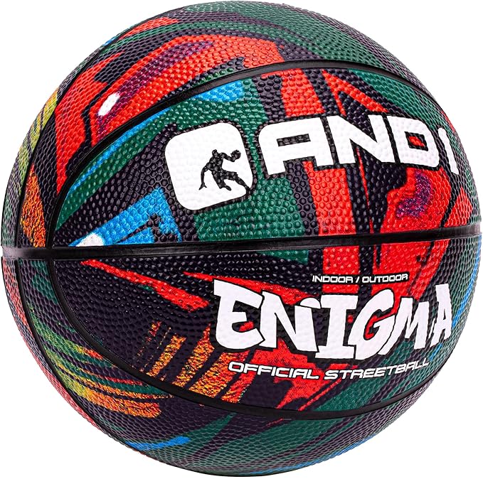 AND1 Mini Basketball 3 Pack Set for Kids (Deflated w/Pump Included): - Size 3 7-Inch Premium Youth Size Basketballs, Easy to Grip