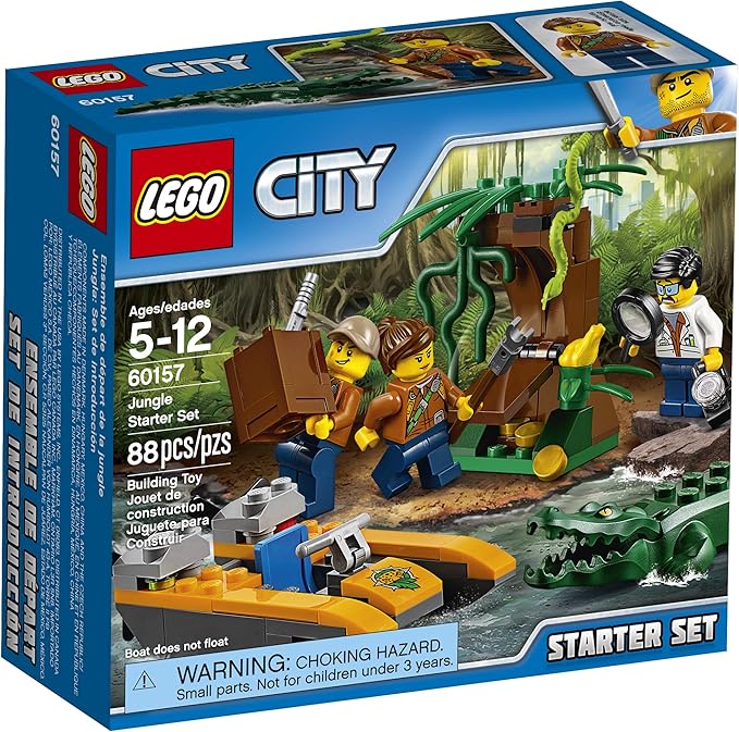 LEGO City Jungle Explorers Jungle Starter Set 60157 Building Kit (88 Piece)