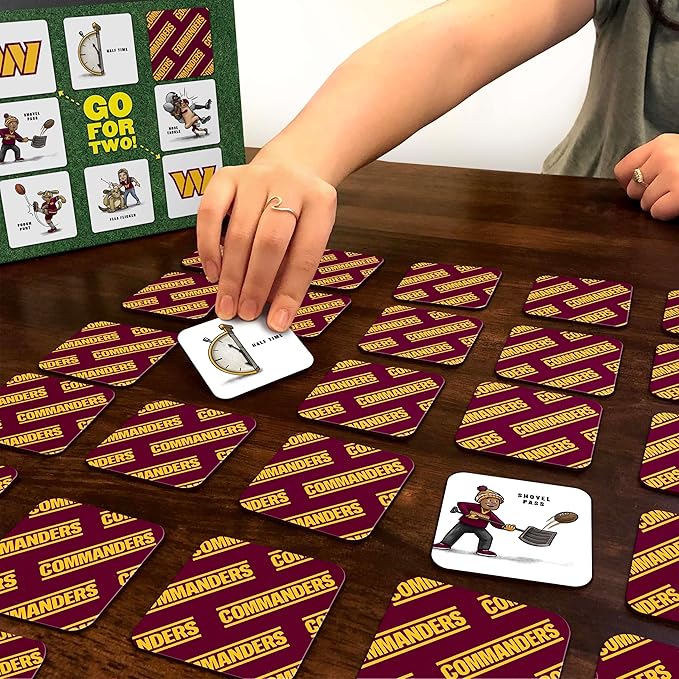 YouTheFan NFL Officially-Licensed Memory Match Game - Humorous, Team-Specific, Original Hand-Drawn Artwork, Fun for the Whole Family, for Fans Young and Old