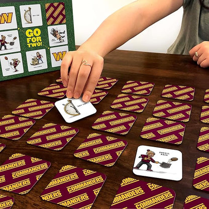 YouTheFan NFL Officially-Licensed Memory Match Game - Humorous, Team-Specific, Original Hand-Drawn Artwork, Fun for the Whole Family, for Fans Young and Old