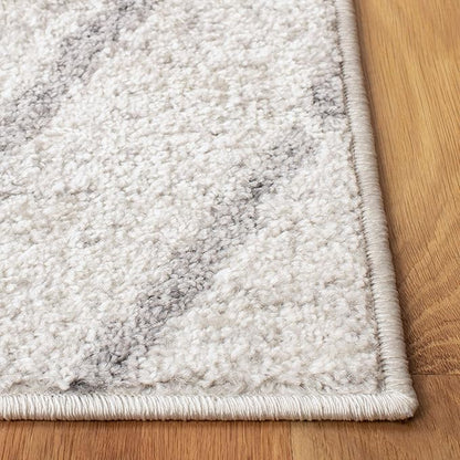 SAFAVIEH Adirondack Collection Runner Rug - 2'6" x 8', Ivory & Grey, Modern Moroccan Design, Non-Shedding & Easy Care, Ideal for High Traffic Areas in Living Room, Bedroom (ADR162A)