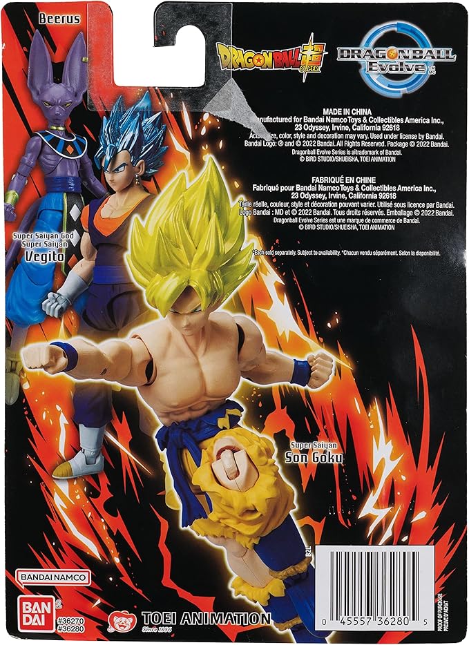 Bandai - Dragon Ball Super Evolve - 5 Super Saiyan Goku Action Figure