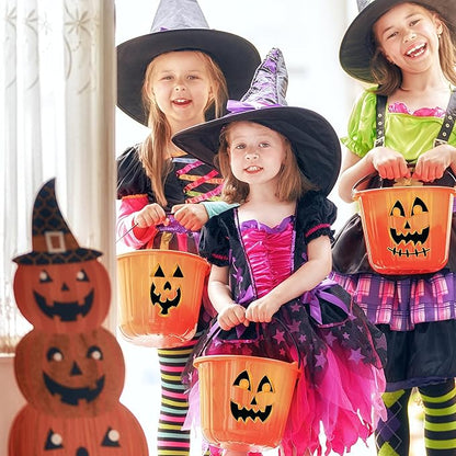 JOYIN 36 PCS Halloween Pumpkin Stickers, Halloween Party Favor for Kids, Art Crafts Party Supplies, Pumpkin Decorating Face Sticker Sheets with 9 Designs, Halloween Goodies Classroom Activities Games